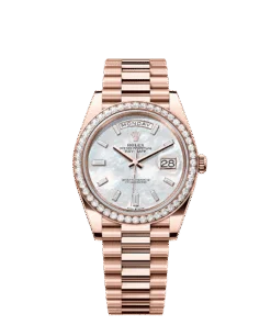 Rolex Day-Date 40 40 mm Everose gold and diamonds 228345rbr-0026
