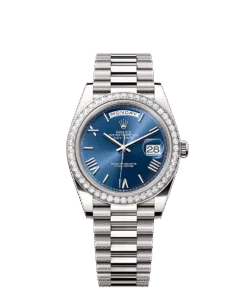 Rolex Day-Date 40 40 mm white gold and diamonds 228349rbr-0005