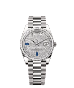 Rolex Day-Date 40 40 mm white gold and diamonds 228349rbr-0036