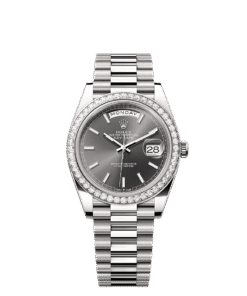 Rolex Day-Date 40 40 mm white gold and diamonds 228349rbr-0041