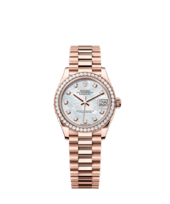 Rolex Datejust 31 31 mm Everose gold and diamonds 278285rbr-0005