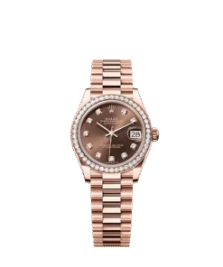 Rolex Datejust 31 31 mm Everose gold and diamonds 278285rbr-0006