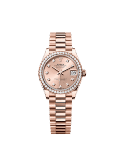 Rolex Datejust 31 31 mm Everose gold and diamonds 278285rbr-0025