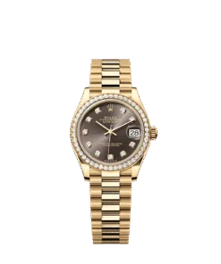 Rolex Datejust 31 31 mm yellow gold and diamonds 278288rbr-0030