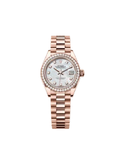 Rolex Lady-Datejust 28 mm Everose gold and diamonds 279135rbr-0010
