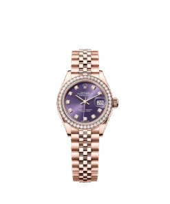 Rolex Lady-Datejust 28 mm Everose gold and diamonds 279135rbr-0011