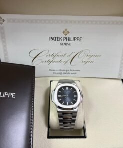 Alternative view of Patek Philippe Nautilus Stainless Steel/ Black-Blue Dial (Ref#5711/1A-010)