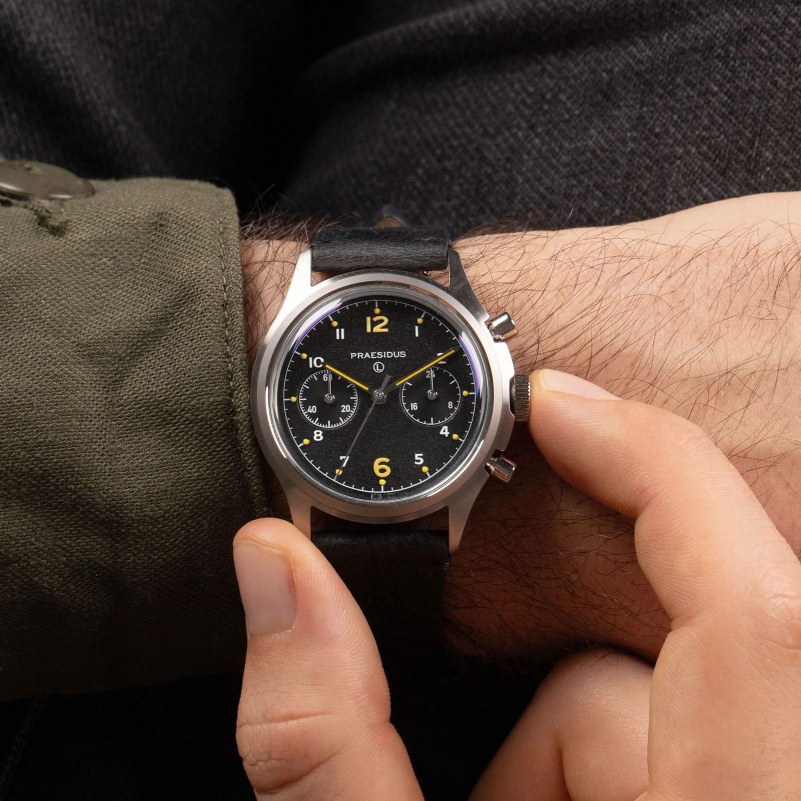 PAC-76 Chrono Black Leather - Image 3
