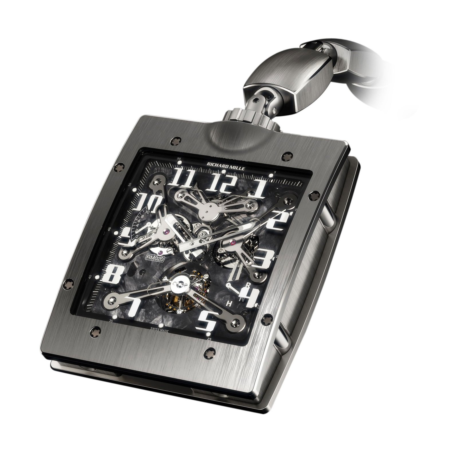 RM 020 Manual Winding Tourbillon Pocket Watch