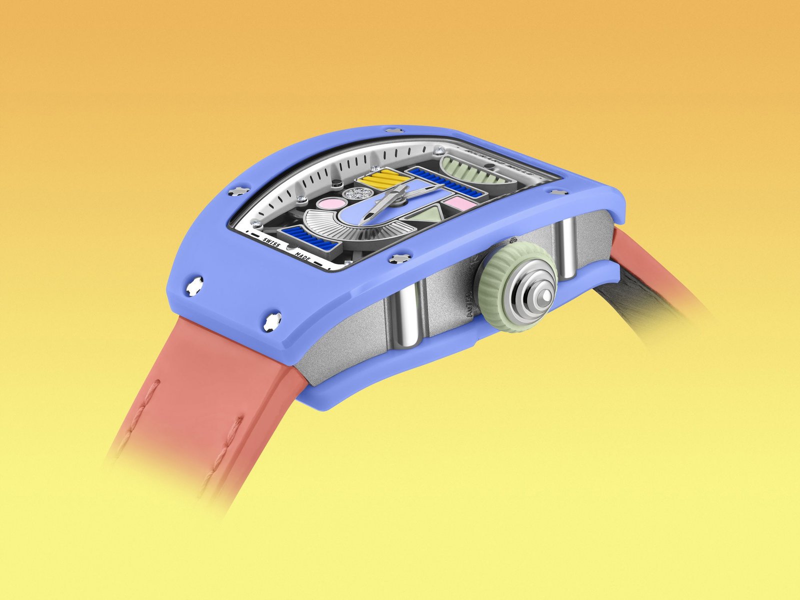 RM 07-01 Automatic Winding Coloured Ceramics Powder Blue - Image 4