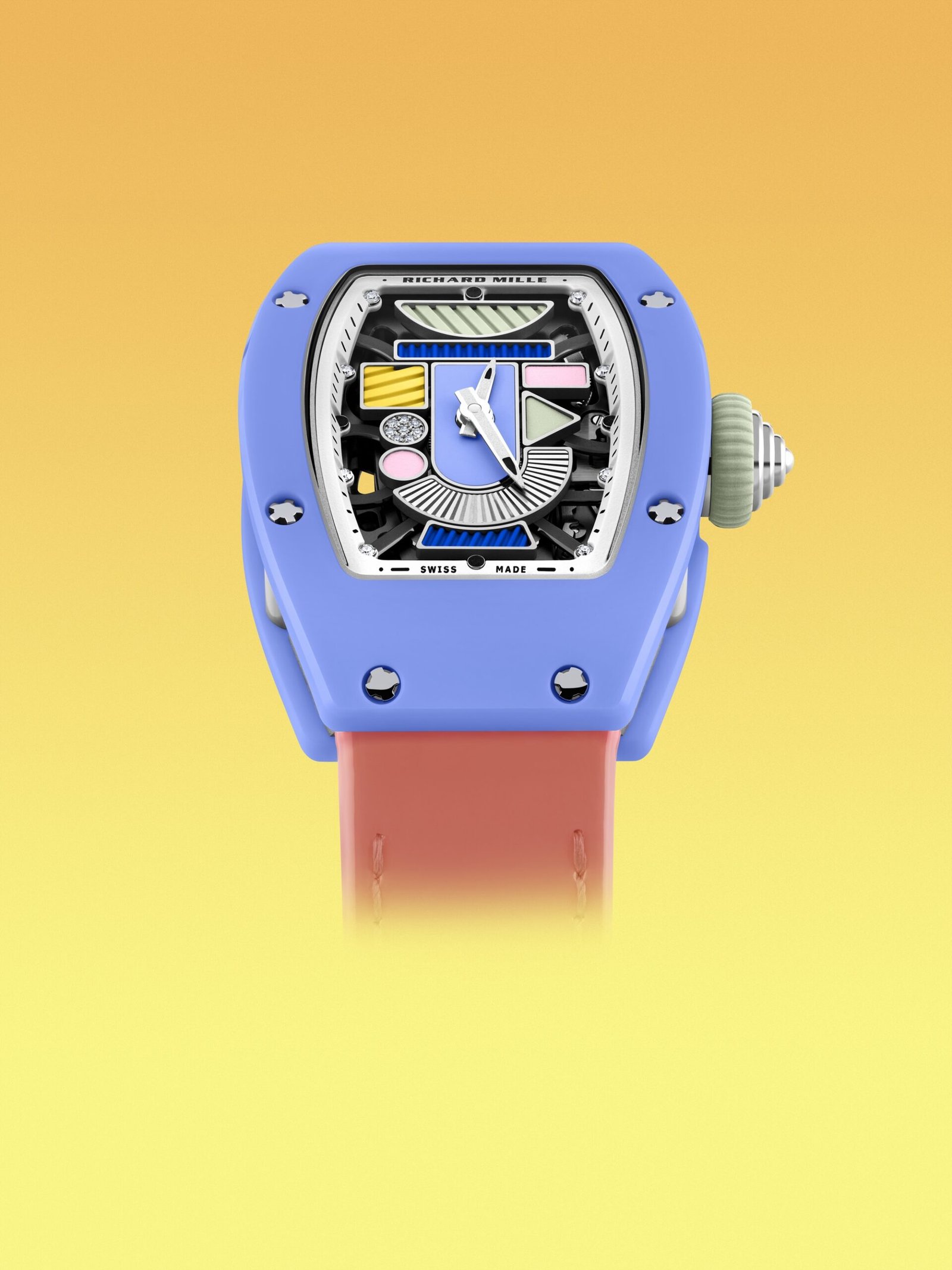 RM 07-01 Automatic Winding Coloured Ceramics Powder Blue - Image 10