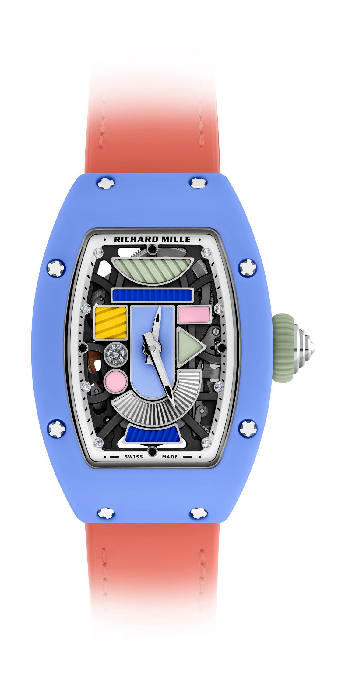 RM 07-01 Automatic Winding Coloured Ceramics Powder Blue