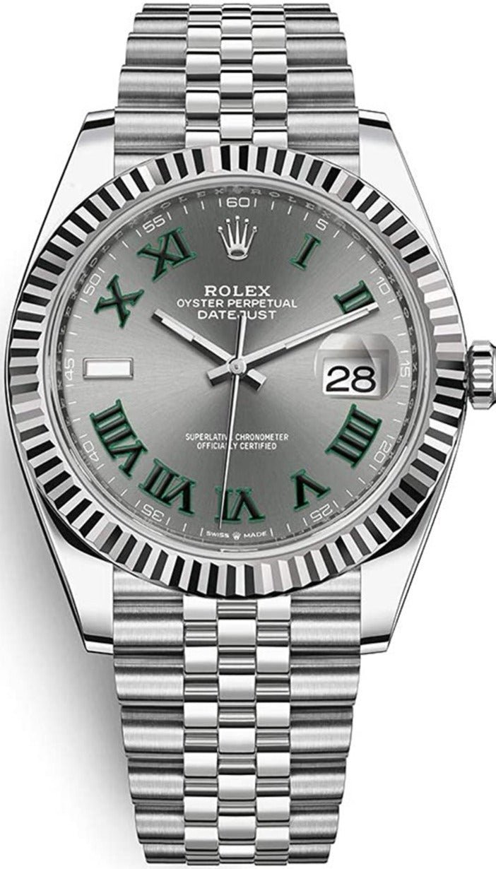 Rolex Datejust 41 41 mm Oystersteel and white gold 126334-0022 - Image 9