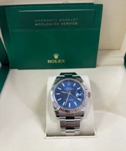 Alternative view of Rolex Datejust 41 41 mm Oystersteel and white gold 126334-0001