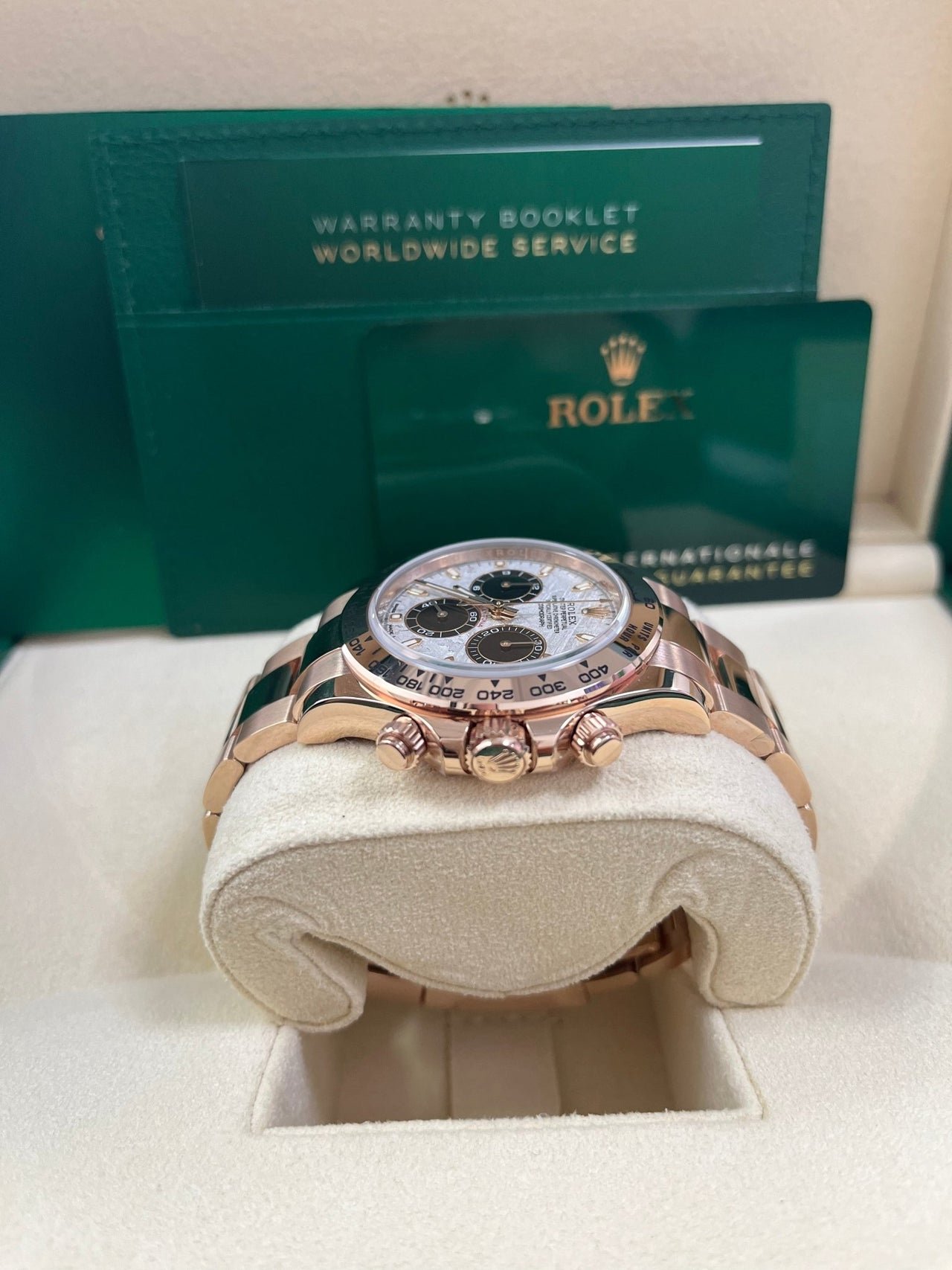 Rolex Daytona Rose Gold Cosmograph Daytona 40 Watch - Meteorite and Black Dial-Oyster Bracelet 116505 - Image 5