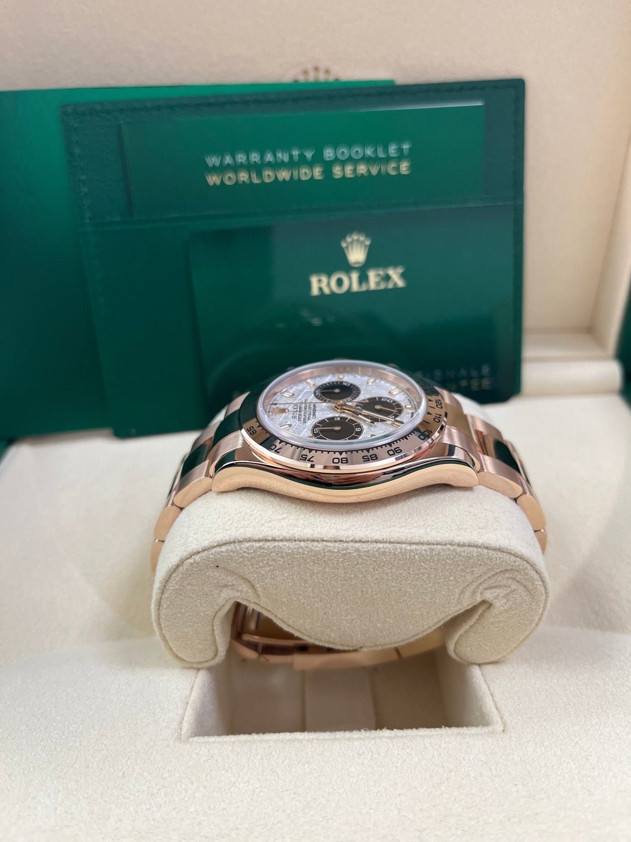 Rolex Daytona Rose Gold Cosmograph Daytona 40 Watch - Meteorite and Black Dial-Oyster Bracelet 116505 - Image 6