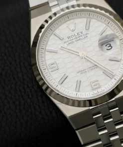 Alternative view of Rolex Land-Dweller 36 36 mm Oystersteel and white gold 127234-0001