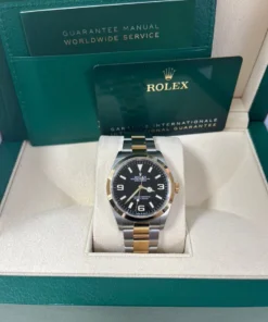Alternative view of Rolex Explorer 36 36 mm Oystersteel and yellow gold 124273-0001