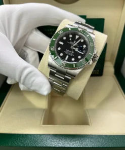 Alternative view of Rolex Submariner Date 41 mm Oystersteel 126610lv-0002 MKII Bezel