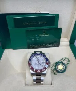 Alternative view of Rolex GMT-Master II 40 mm white gold 126719blro-0002