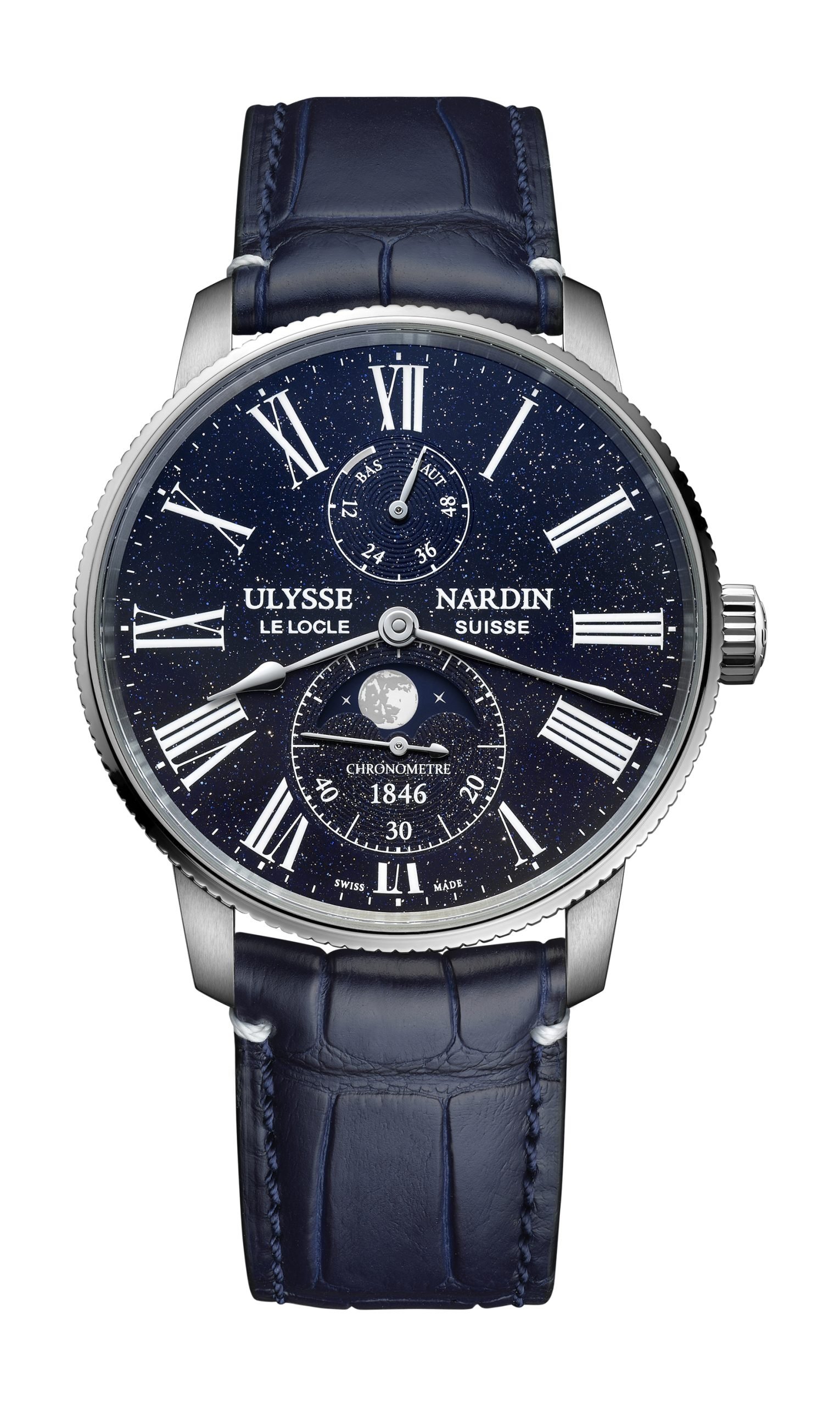Marine Torpilleur Moonphase Aventurine