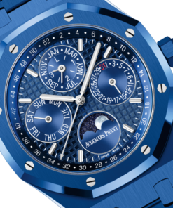 Alternative view of Audemars Piguet Royal Oak Perpetual Calendar Blue Ceramic Ref # 26579CS.OO.1225CS.01